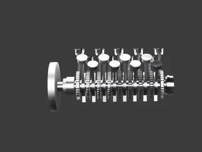 car engine  3D print model