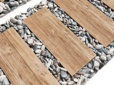 Board road pebble collection n3 3D model