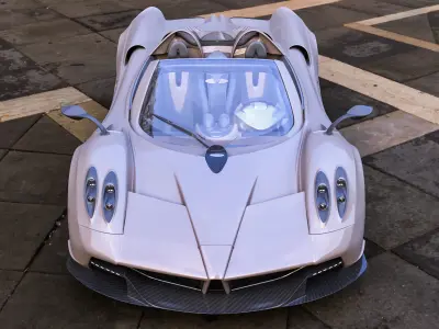 Pagani Huayra Low-poly 3D model 3D model