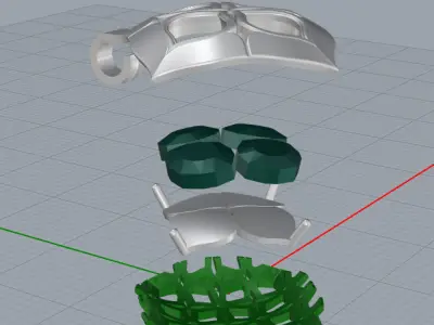 Chopard Imperiale Lace Necklace 3D print model