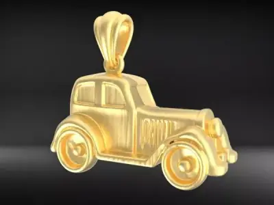 Vintage Classic Car Pendant Charm Bracelet Jewelry 3D print model