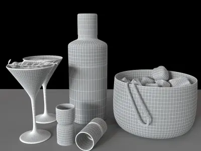 viv martini set 3D model