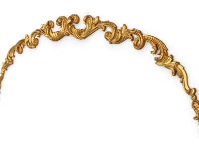 Classic carved decor ornament 409  3D model