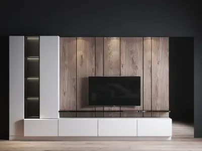 Wall TV set 2 3D model