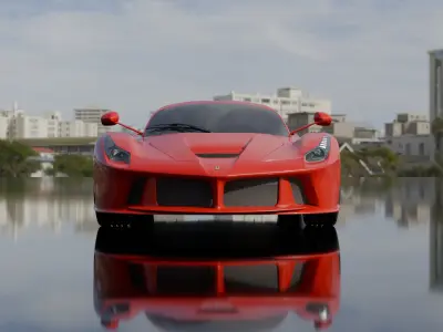 Ferrari LaFerrari 3D Model Low-poly 3D model