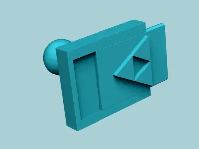 Stamp 103 - Zelda Triforce - Fondant Decoration Maker Toy 3D print model