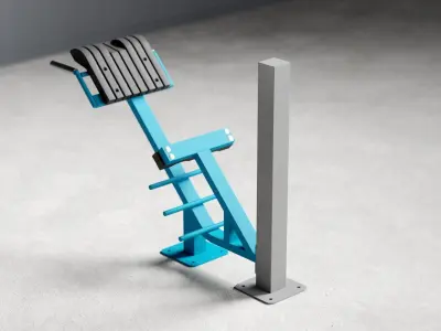 Outdoor exercise equipment 01 3D model