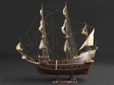 San Giovanni Battista ship Low-poly 3D model