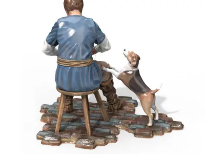 Statuette Craftsmen Free 3D model