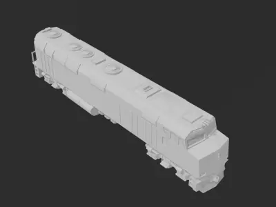 EMD F40PH Locomotive 3D print model