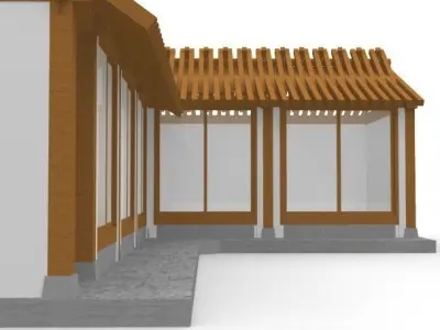 Hanok 3d chinese house 3D model