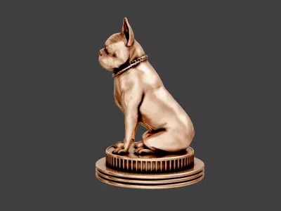 Dog Statue cute luxury 3D print model
