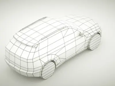 Generic SUV v8 Low-poly 3D model