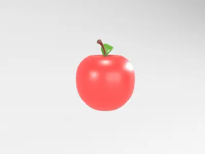 Apple v1 001 Low-poly 3D model