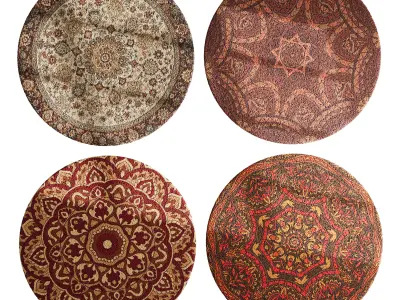round carpet 23 3D model