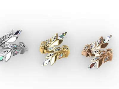 Tiffany Ring Victoria 3D print model