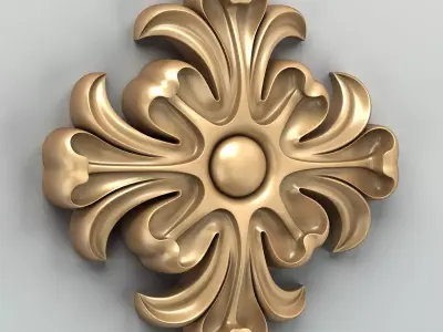 Round rosette 016 3D model