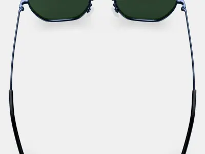 Keiko Sunglasses in Brushed Ink Low-poly 3D model