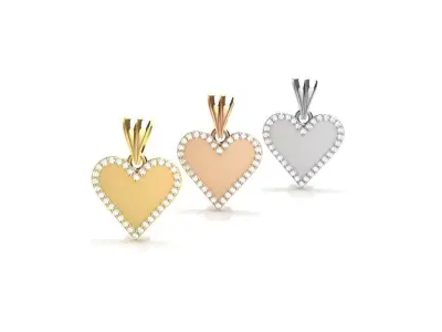 Heart Pendant 3D print model order