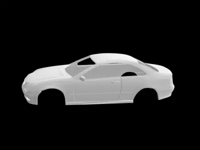Mercedes Benz C55 AMG w209 3D print model