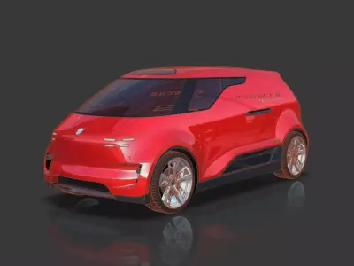 Porsche Vision Renndienst Concept Van 3D model