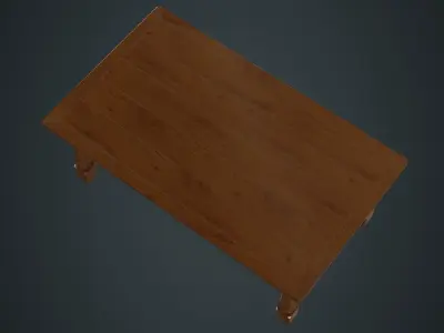Table 1A Low-poly 3D model