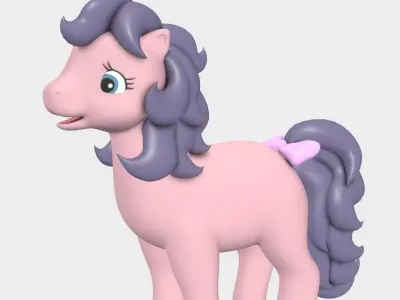 My little pony 90s original series fully rigged 3D model