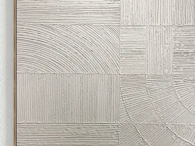 Plaster Two Photo Frame 242 Low-poly 3D model