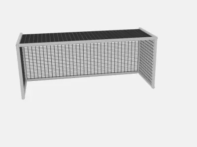 Soccer Goal Net Cylinder 3D model