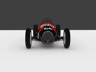 Vintage Sprint Car 3D Model by Media Pixel 3D model