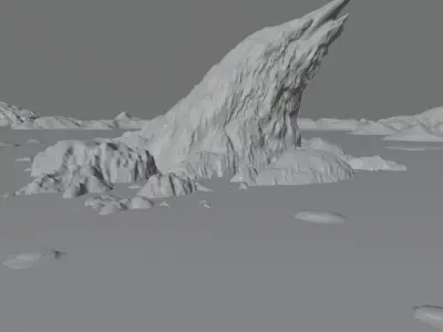 Glacier Iceburg Free 3D model