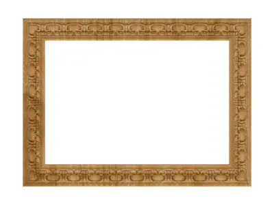 Carved picture frame STL 3D model 98