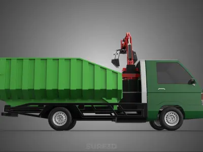 GRAPPLE TRUCK WOOD LOG TREE LOADER CRANE LIFT GRABBER PICKUP CAR 3D model