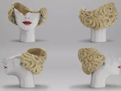 Vintage Showpiece Decor 1930s 3D model 3D model