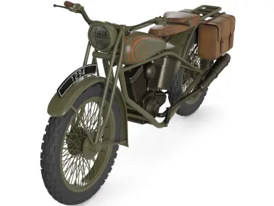 Dual Sport Motorcycle 3D model