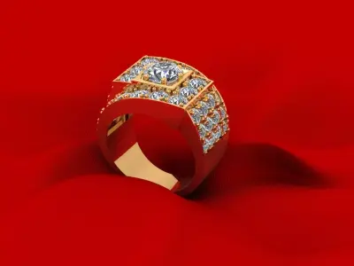 Man Wedding Ring 276 3D print model
