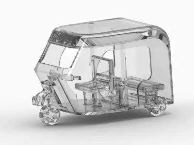 Stylish Auto Rickshaw 3D print model