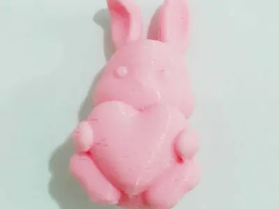 A cute Bunny Heart to Valentine day 3D print model