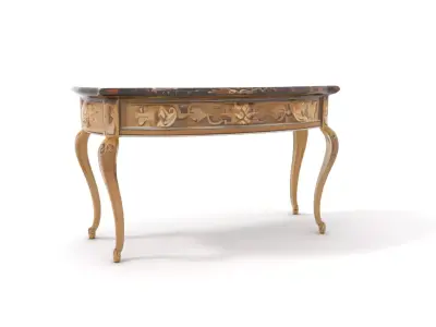 Baroque Gold Console Table model pack Low-poly 3D model