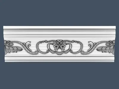 Decorative Crown Molding 3D model 19