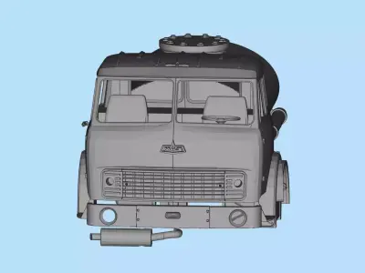 Printable stl MAZ 500 Soviet Truck Printable Body Car scale  3D print model
