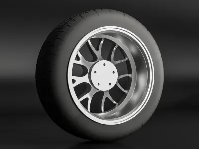 BBS EC-9R wheel  3D model