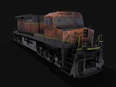 Train locomotive - locomotive 3D model