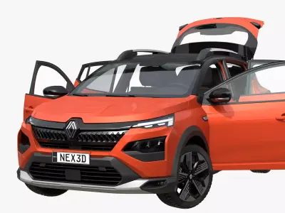 Renault Kardian 2024 With Interior 3D model