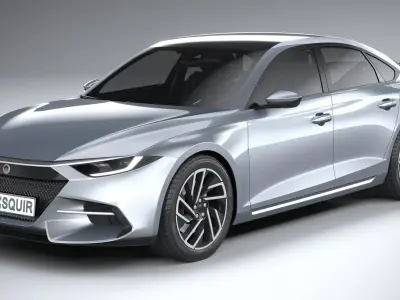 Generic Sedan v1 2022 LowPoly 3D model