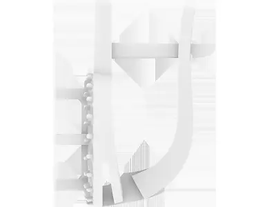 Earrings with a round stone in the center 3D print model