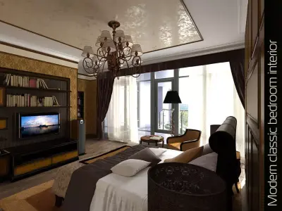 Bedroom Photoreal 3D model