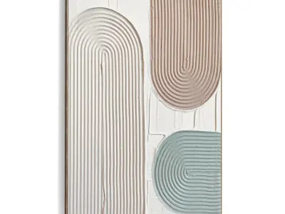 Plaster Two Photo Frame 479 Low-poly 3D model