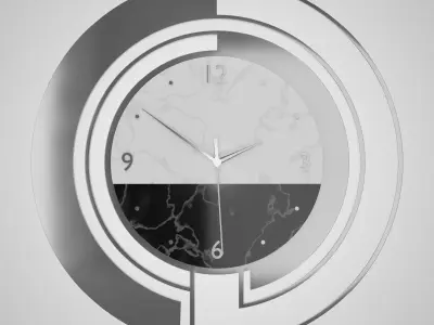 Modern Wall Clock 3D model
