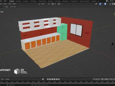 KITCHEN ROOM 3D model